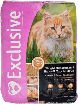 Exclusive Healthy Weight and Hairball Managment Adult Cat Food