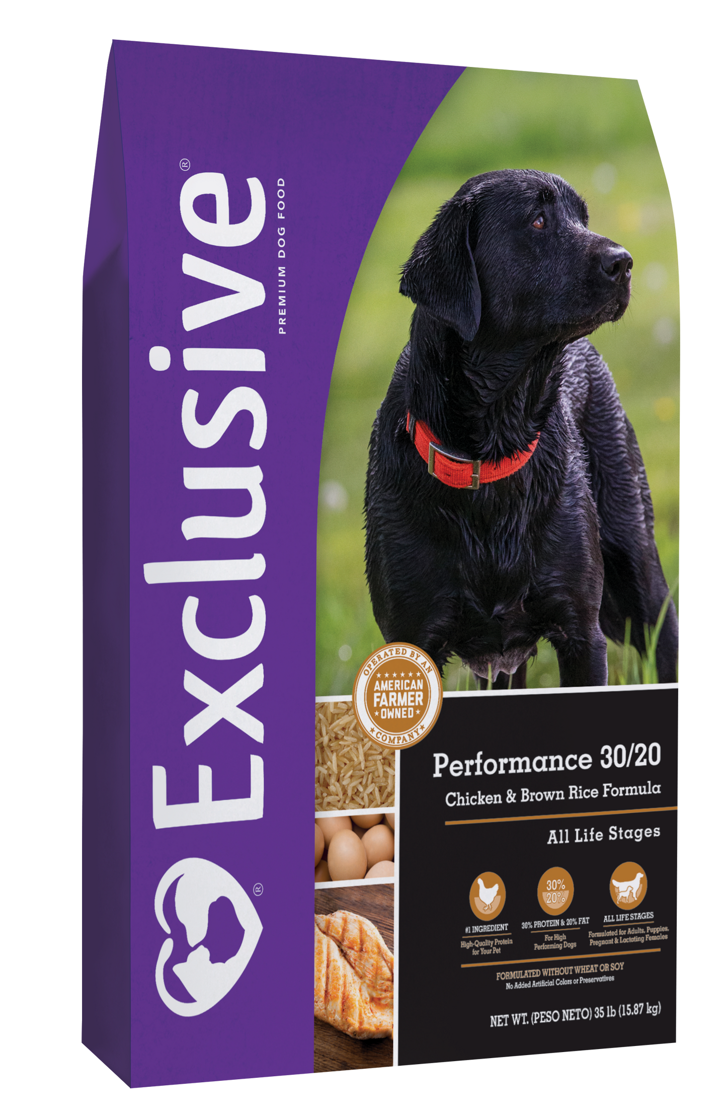 Exclusive® Performance 30/20 Chicken & Brown Rice Formula Dog Food