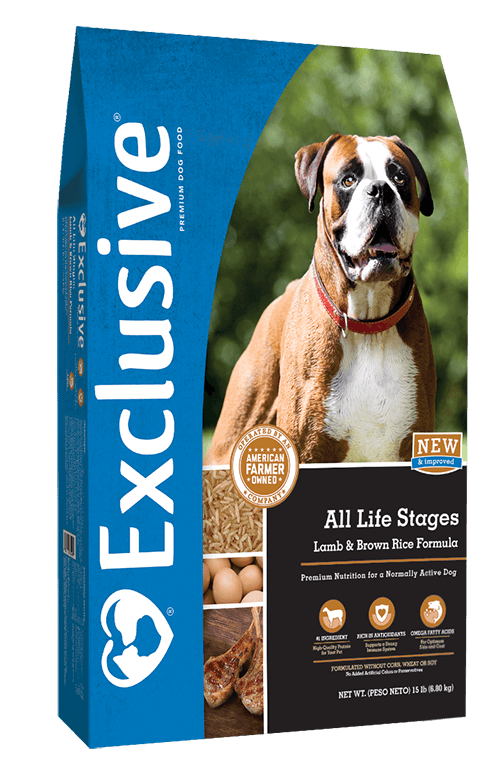 Exclusive All Life Stages Lamb Brown Rice Formula Dog Food