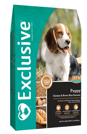 Exclusive® Puppy Chicken & Brown Rice Formula Dog Food