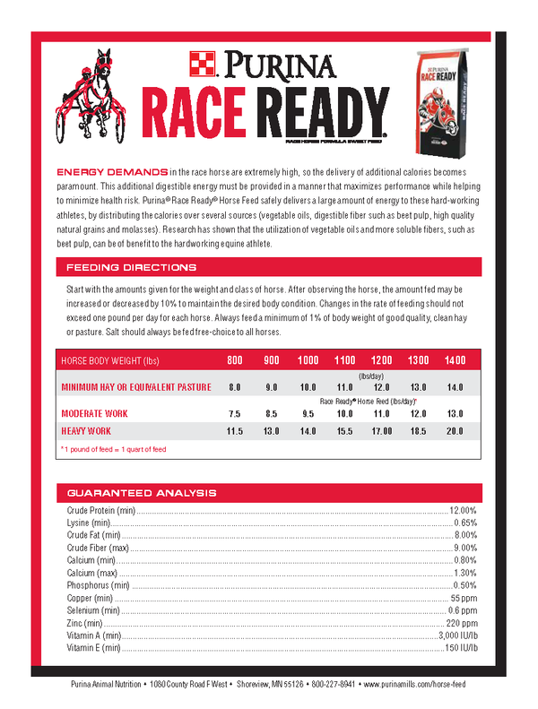 Purina race ready shop