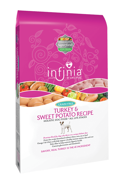 Infinia salmon top dog food