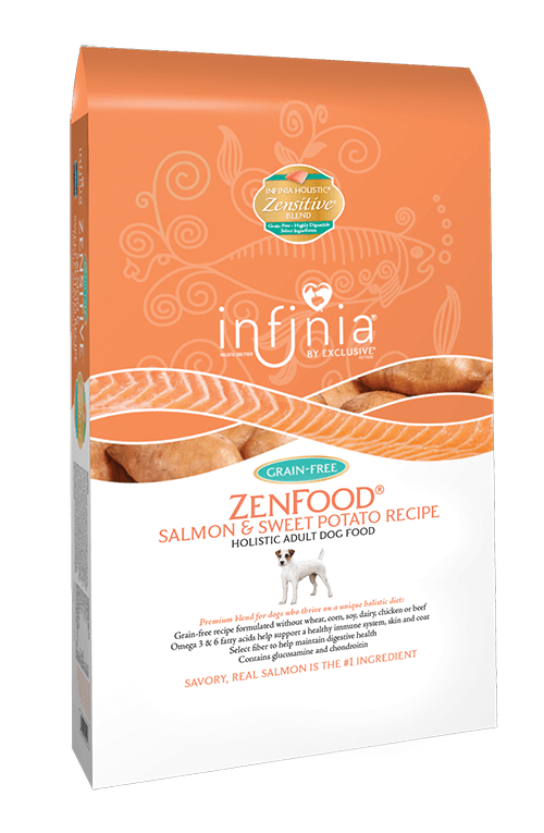 Infinia® ZenFood™ Salmon & Sweet Potato Recipe Holistic Adult Dog Food