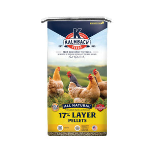 17% All Natural Layer Pellets for Chickens 50lb