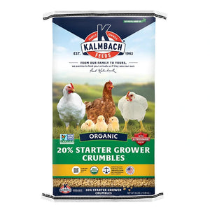 20% Organic Chick and Meatbird Starter Grower (Crumble) 35lb