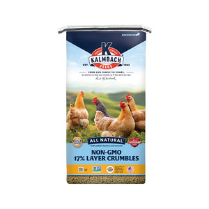 17% Non-GMO Layer Crumbles for Chickens 50lb