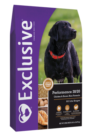 Exclusive® Performance 30/20 Chicken & Brown Rice Formula Dog Food