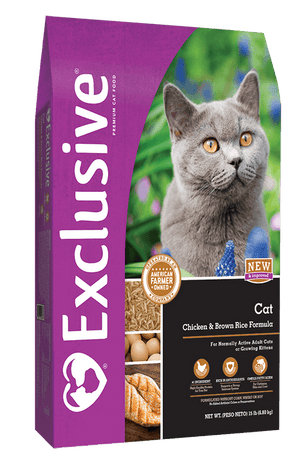 Exclusive® Cat Chicken & Brown Rice Formula Cat Food