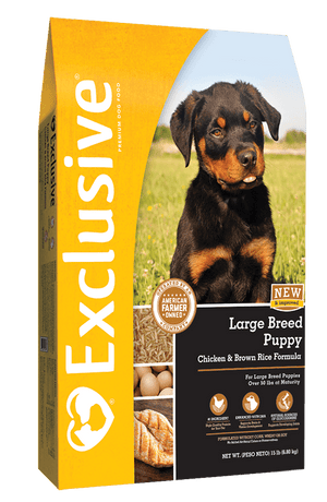 Exclusive® Large Breed Puppy Chicken & Brown Rice Formula Dog Food