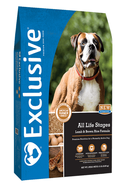 Exclusive® All Life Stages Lamb & Brown Rice Formula Dog Food