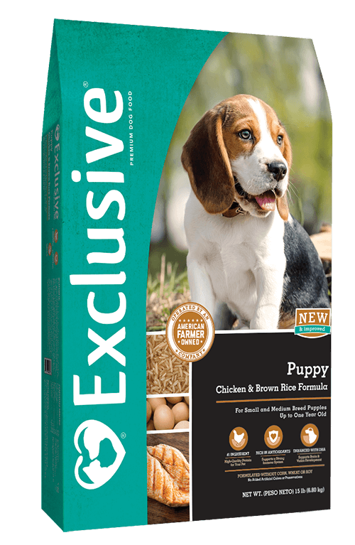 Exclusive® Puppy Chicken & Brown Rice Formula Dog Food