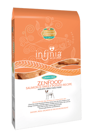 Infinia® ZenFood™ Salmon & Sweet Potato Recipe Holistic Adult Dog Food