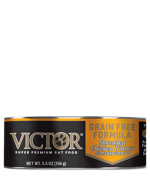 Victor Grain Free Formula Shredded Chicken Dinner Cuts in Gravy